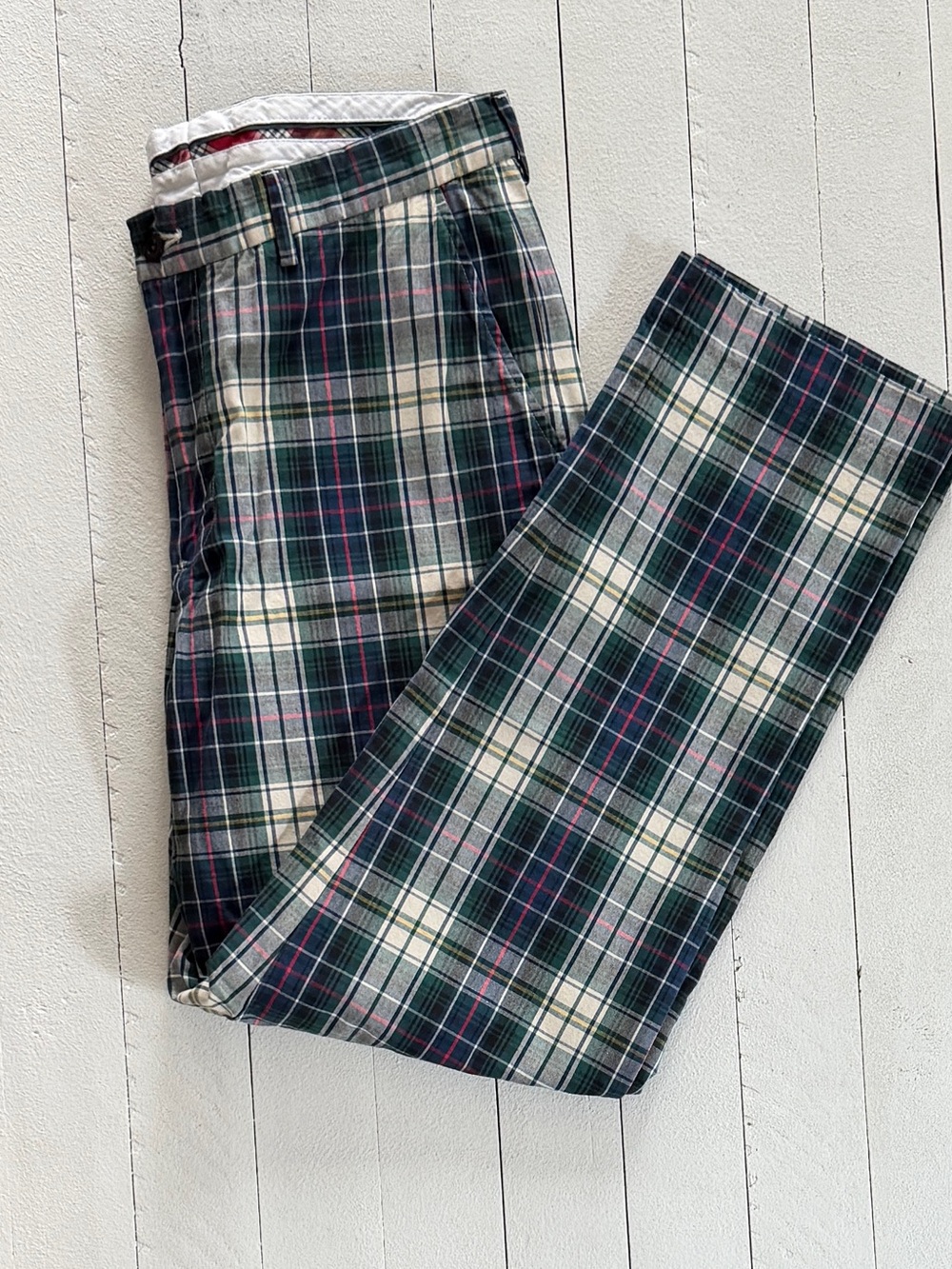 Vintage 1981 Polo Ralph Lauren Preppy Plaid Classic Golf Pants/Chinos 33/30